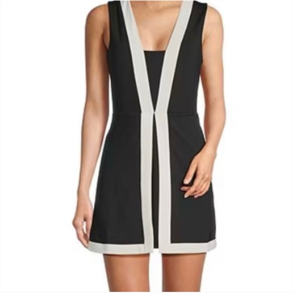 Antonio Melani Tennis Dress Black and White